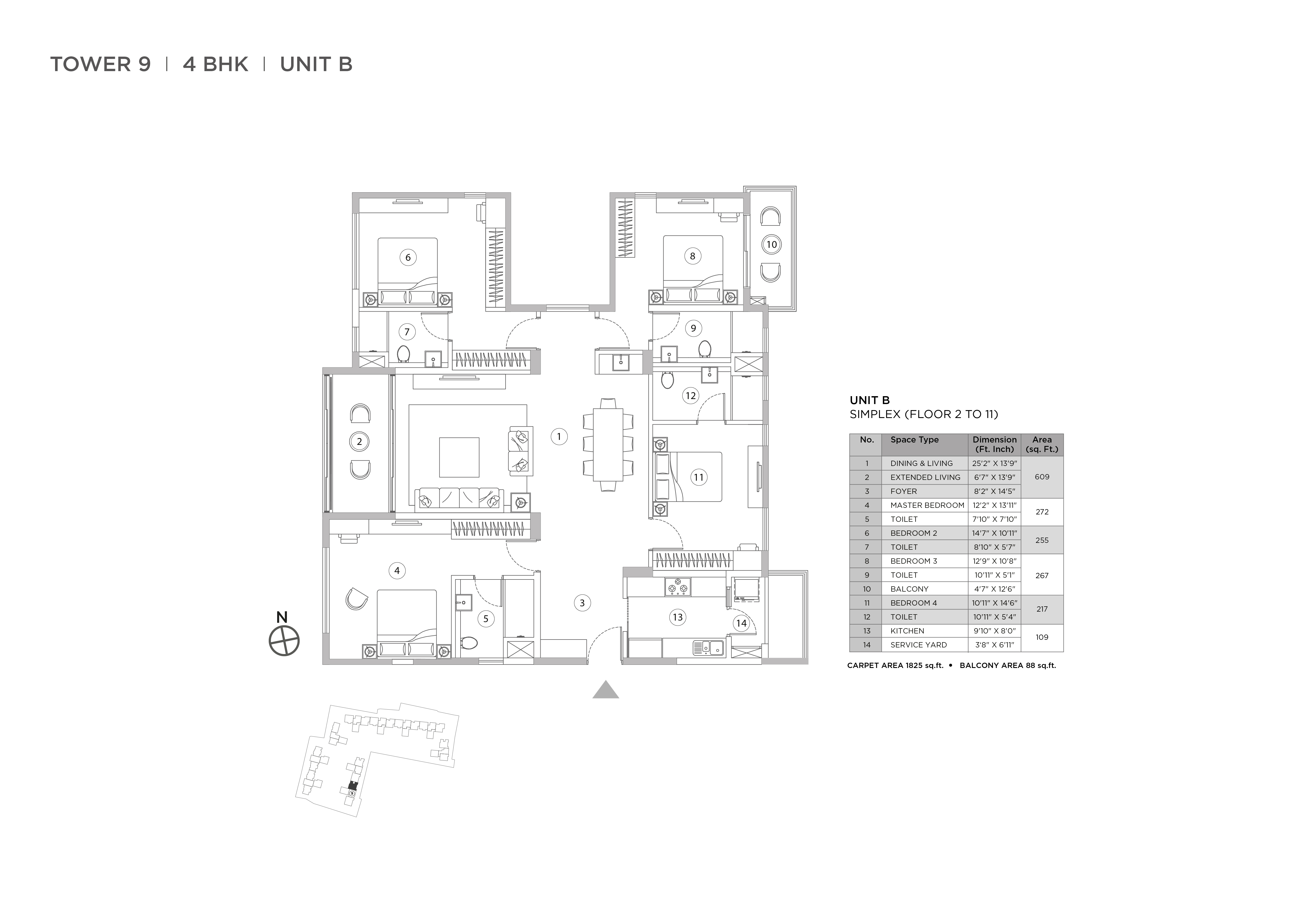 4BHK Units in Navyom